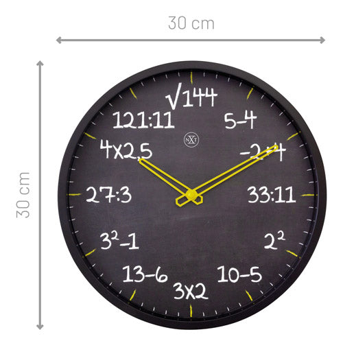 NeXtime Maths Wall Clock 30cm