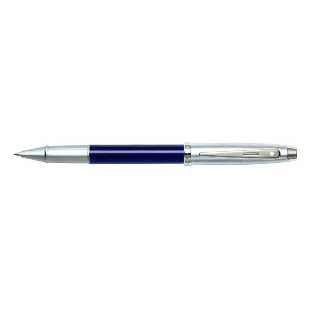 Sheaffer 100 Chrome HS Rollerball Lacquer Pen (Blue)