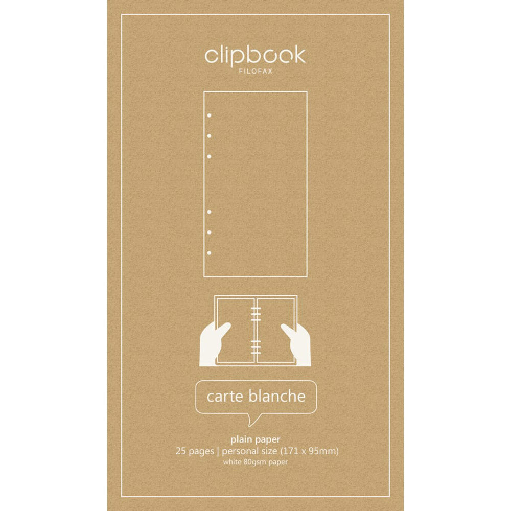 Filofax Personal Clipbook Refill 25pk