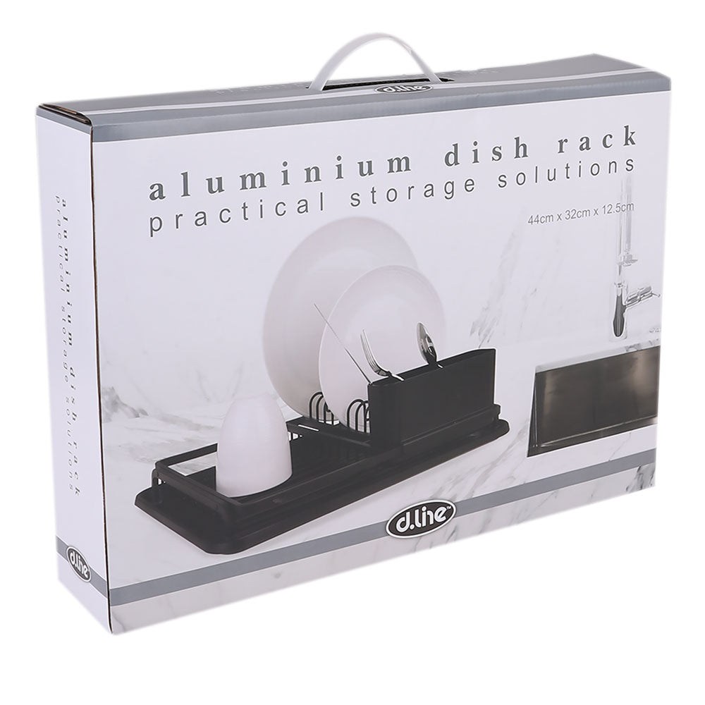 D.Line Aluminium Dish Rack with Draining Board