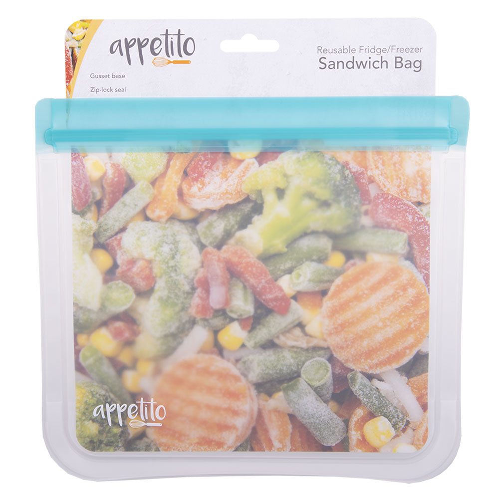 Appetito Reusable Fridge Sandwich Bag (Blue)