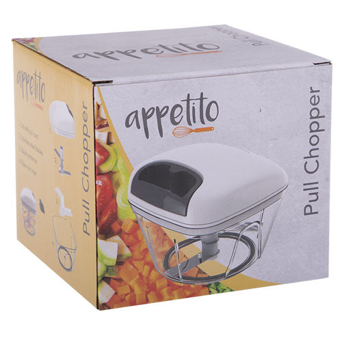 Appetito Pull Chopper (White/Grey)