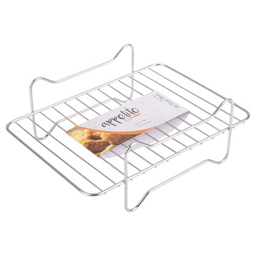 Appetito Stainless Steel Rectangle Air Fryer Rack (22x16cm)