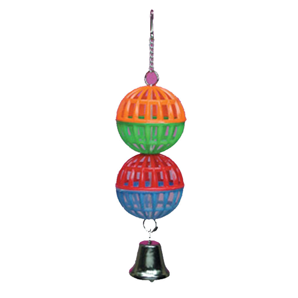 Elite Pet Hanging Lattice Balls with Bell Bird Toy