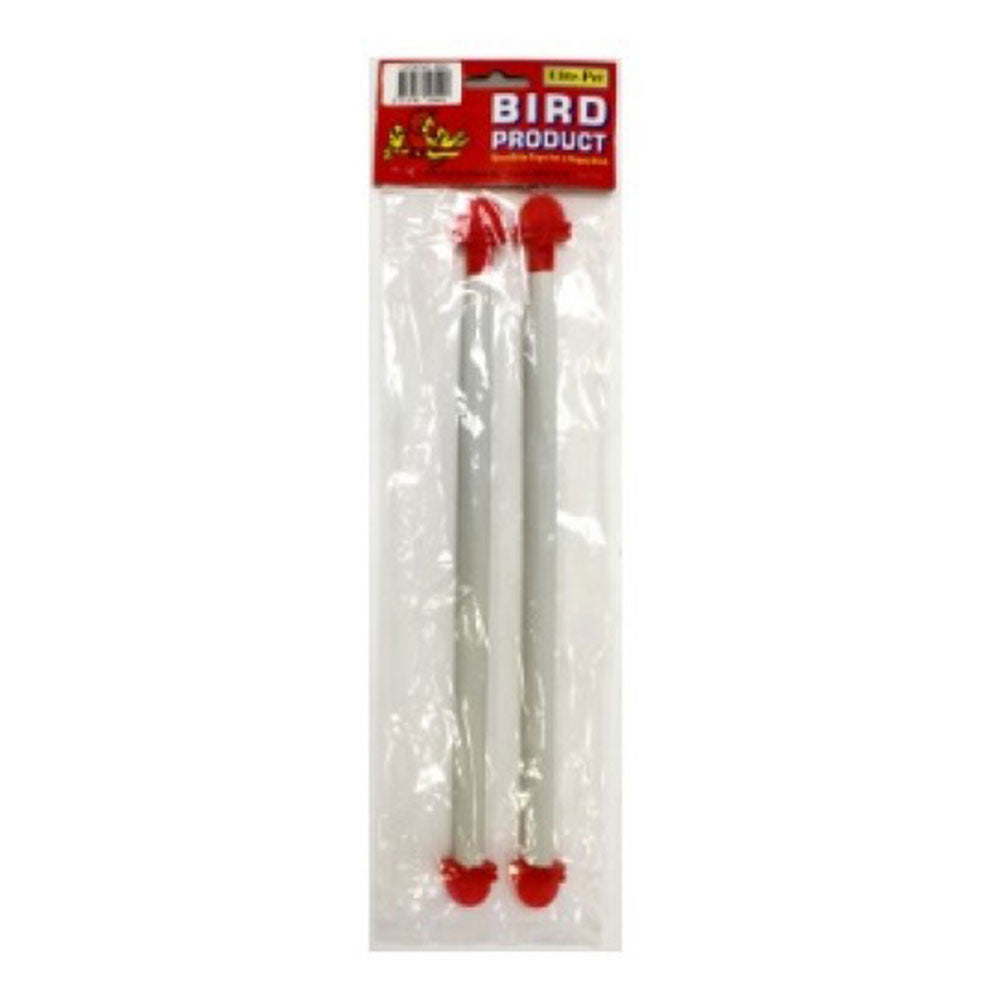 Plastic Extendible Bird Perch 2pk (23-36cm)