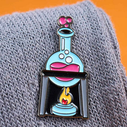 Bunsen Burner Enamel Pin