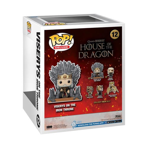 House of the Dragon Viserys on Throne Pop! Deluxe