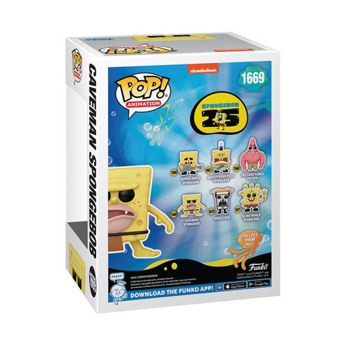 Spongebob: 25th Anniversary Caveman Spongebob Pop! Vinyl