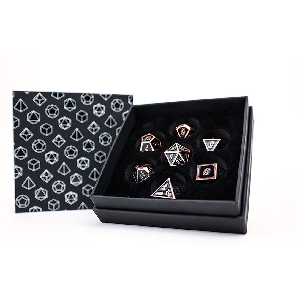 LPG Metal RPG Serif Dice Set