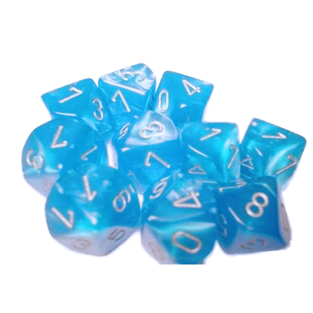 Chessex D10 Polyhedral 10-Die Velvet Set