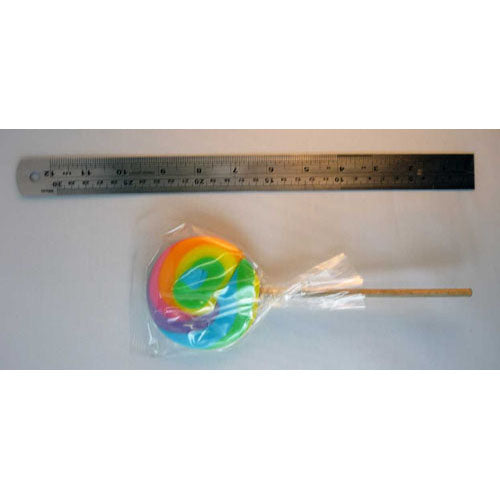 Round Rainbow Lollipop 80g (Single)