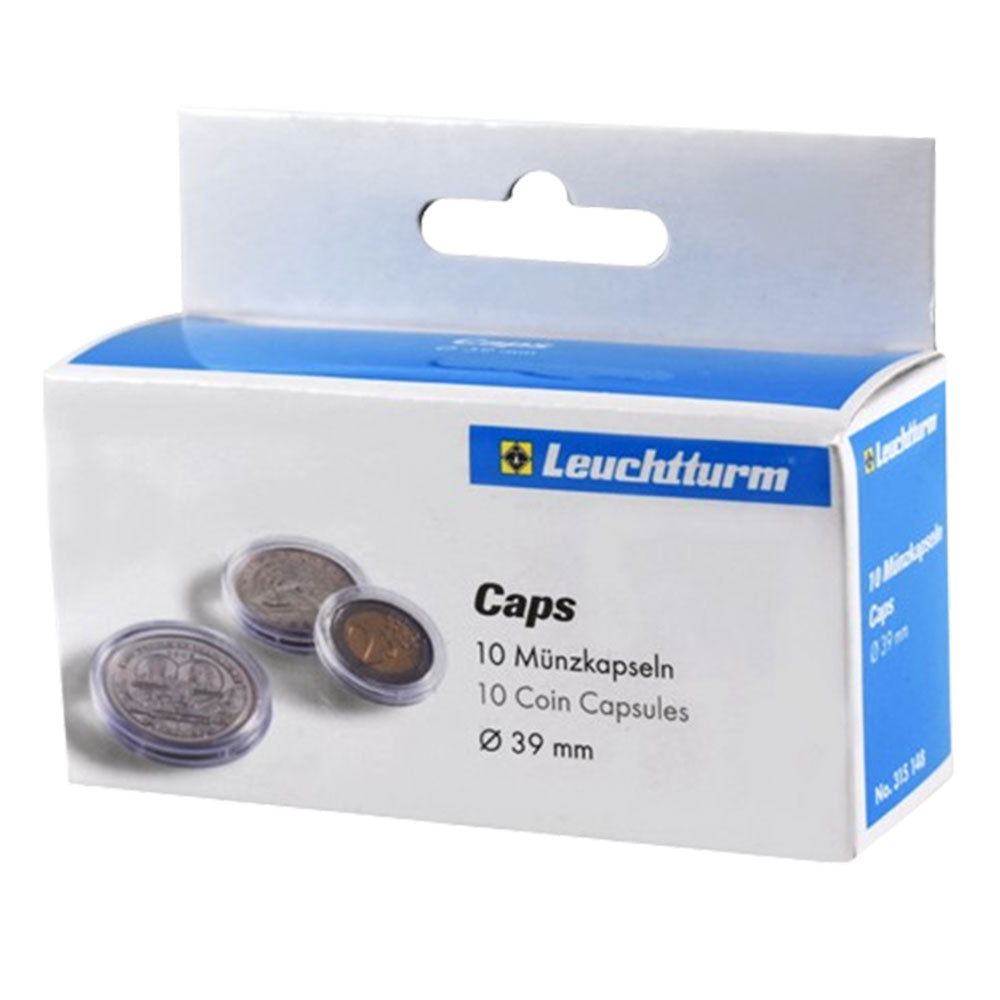 Leuchtturm Coin Capsules 10pk (from Size 30-39)