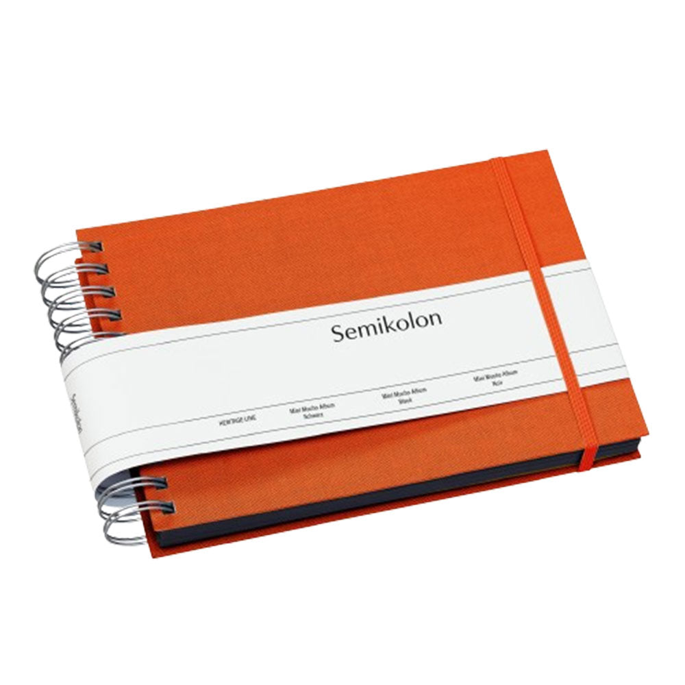 Spiral Mucho Photo Album with Black Pages (Orange)