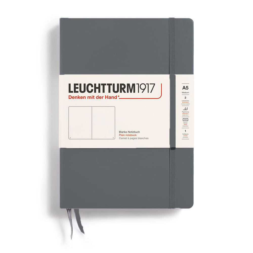 Leuchtturm Hardcover Plain Notebook A5