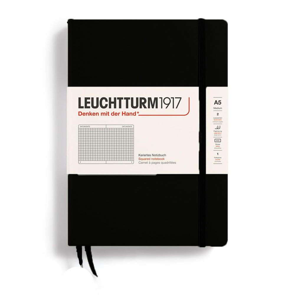 Leuchtturm Hardcover Squared Notebook A5