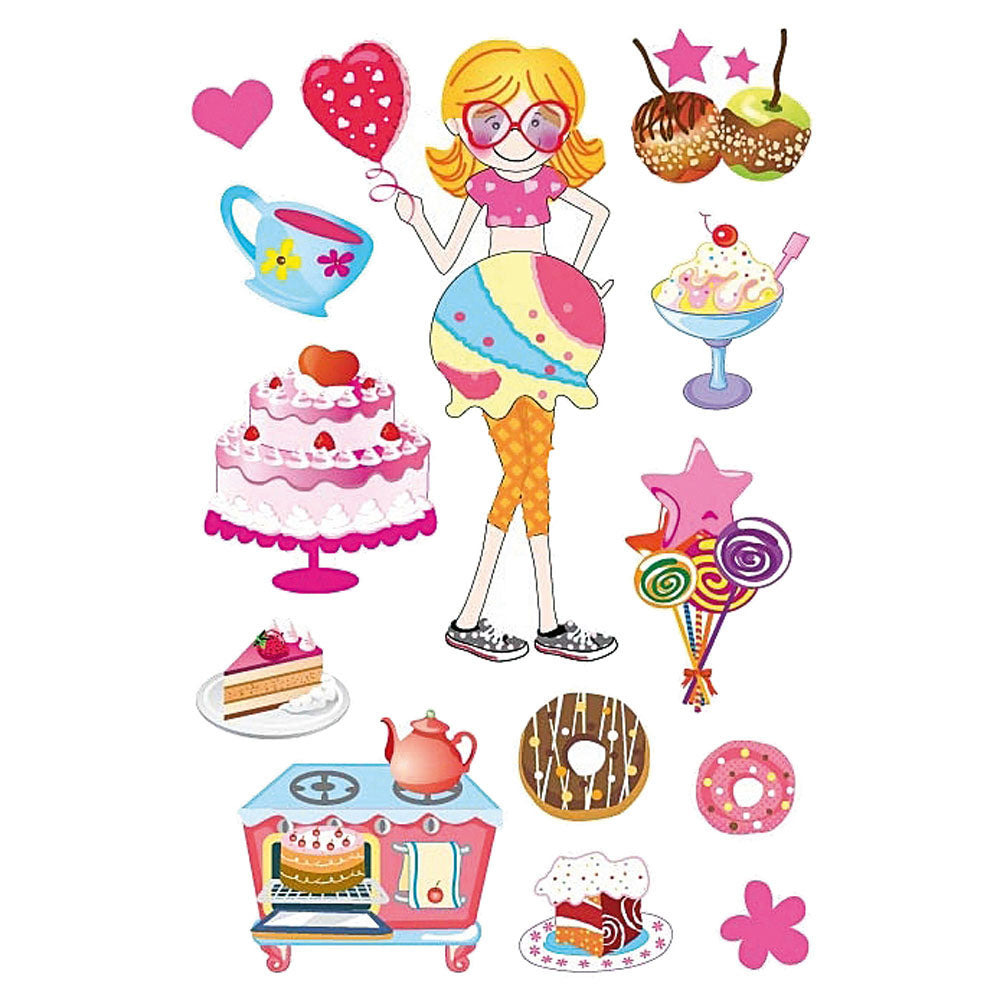 Herma Cake Party Glittery Foil Sticker