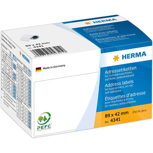 Herma Address Label Roll White