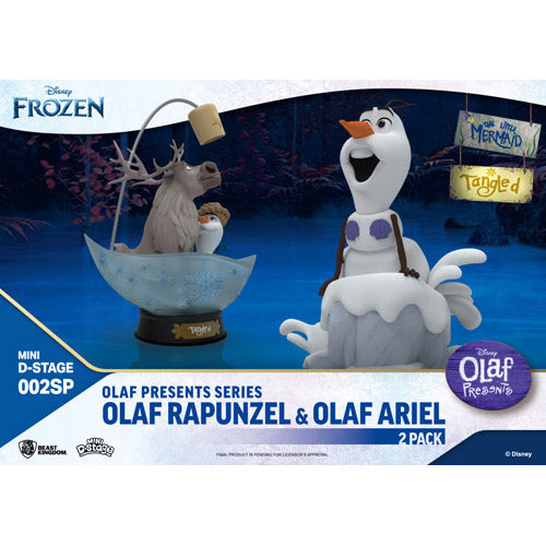 BK Mini DStage Olaf Rapunzel & Ariel 2pk Figure