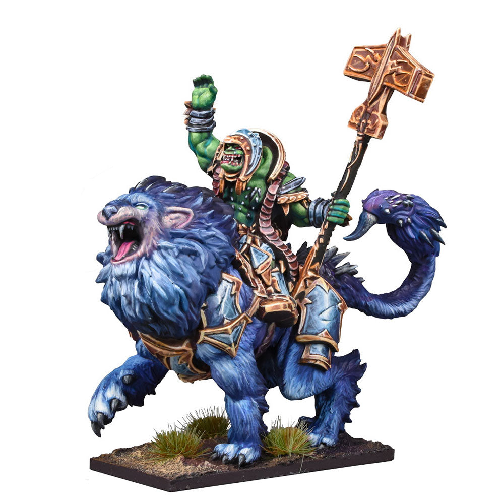 Kings of War Riftforged Orc Stormcaller on Manticore