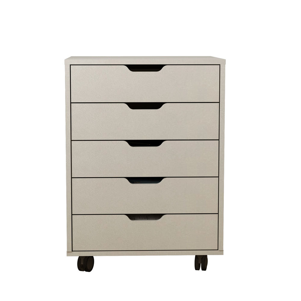 5 Drawers Small Rolling Office File Cabinet