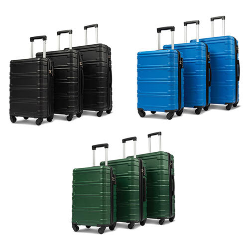 Hard-shell Spinner Suitcase w/ TSA Lock (Set of 3)