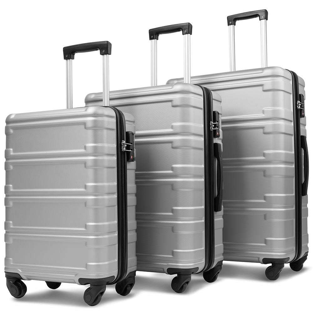 Hard-shell Spinner Suitcase w/ TSA Lock (Set of 3)