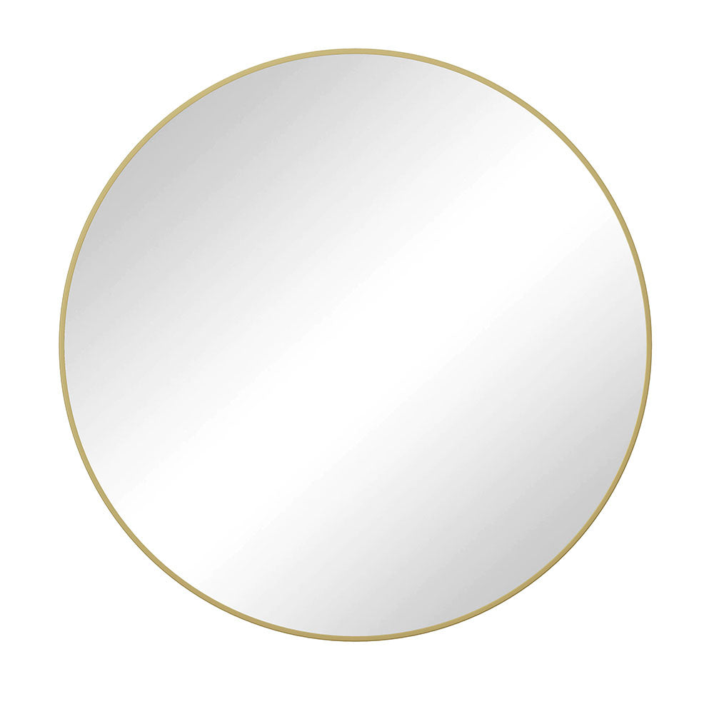 Round Metal Framed Wall Mirror 28"