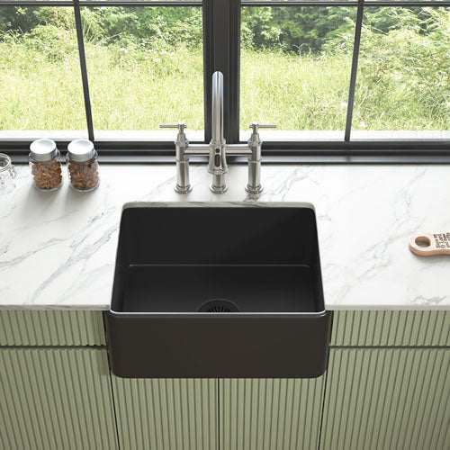 Inch White Farmhouse Sink Deep Kitchen Sink