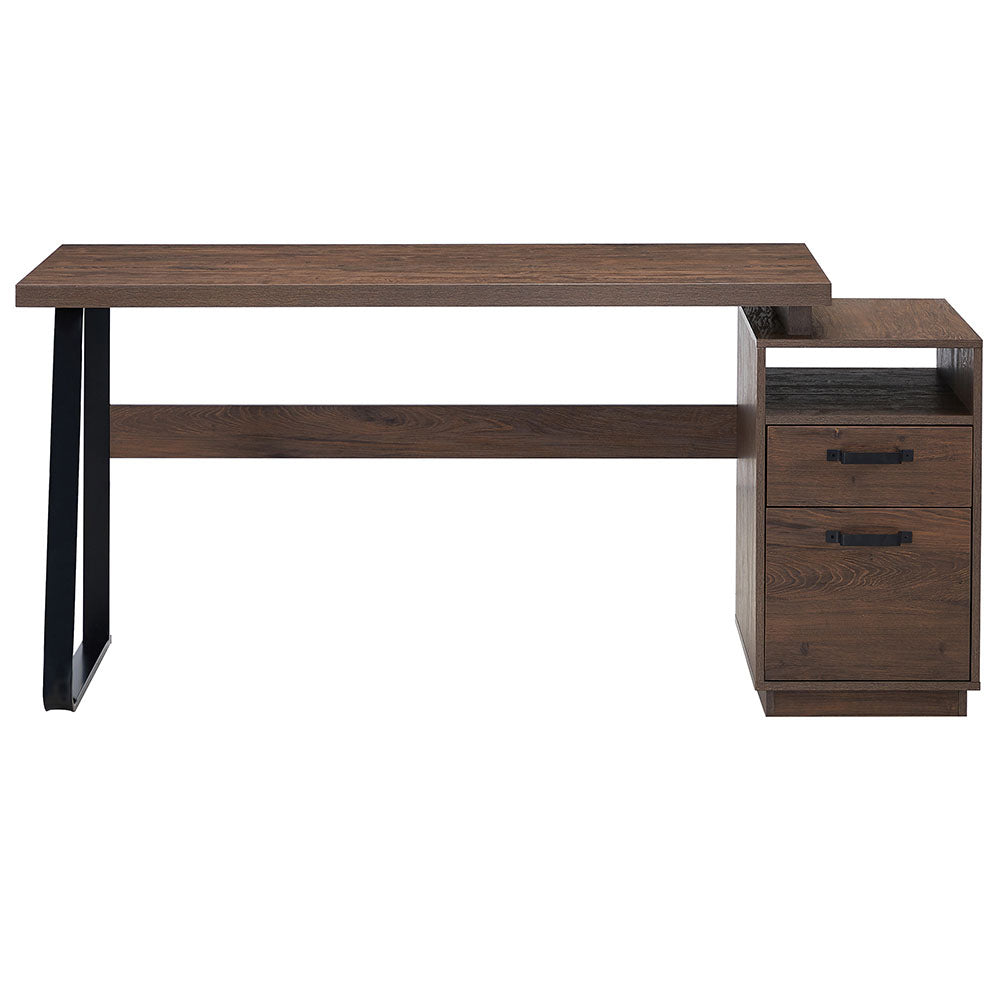 Home Office Desk with Drawers & Hanging File Storage 65"