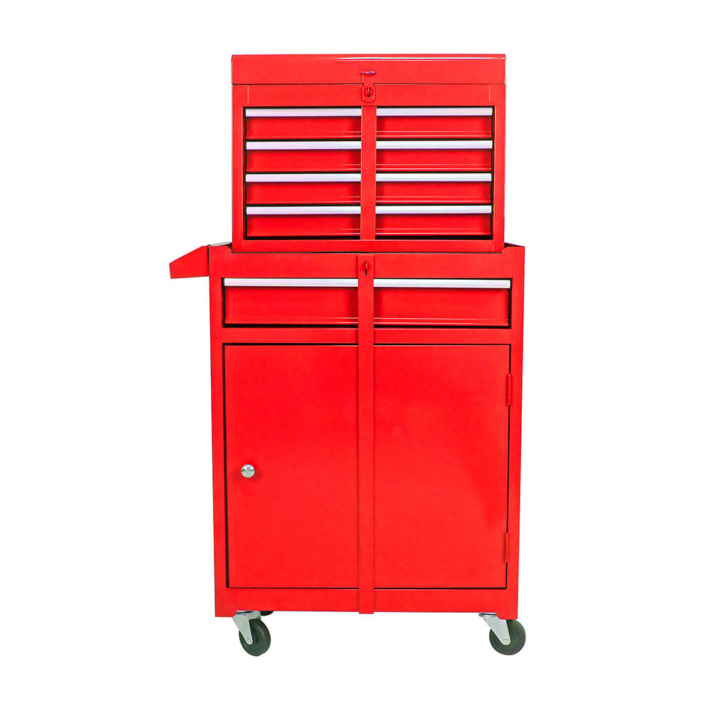 5-Drawer Tool Chest with Detachable Cabinet (Red)