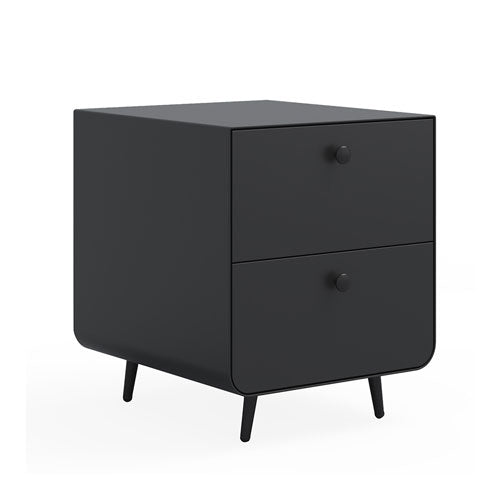 2 Drawers Nordic Bedside Cabinet with Round Handle