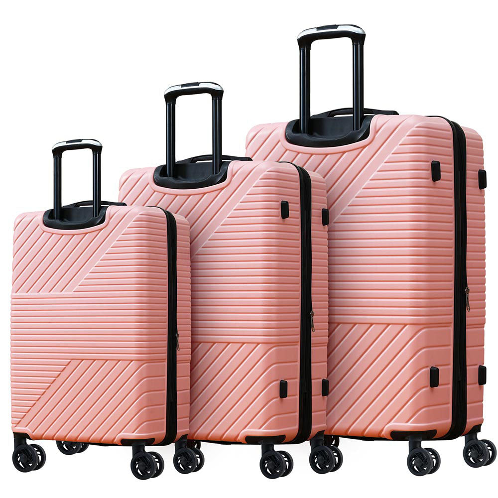 Luggage Set w/ Double Spinner Wheels & TSA Lock 3pcs