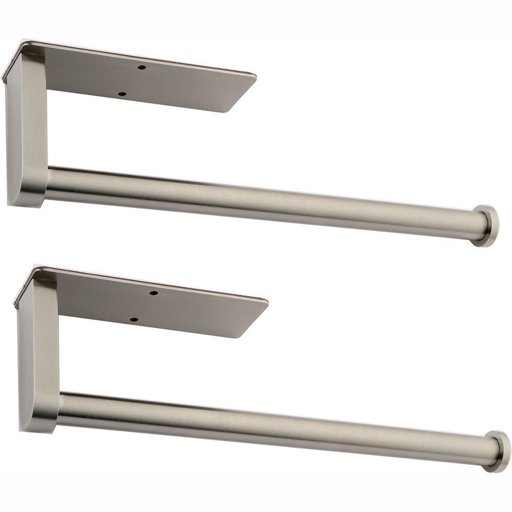 Brushed Nickel Paper Towel Holder Set