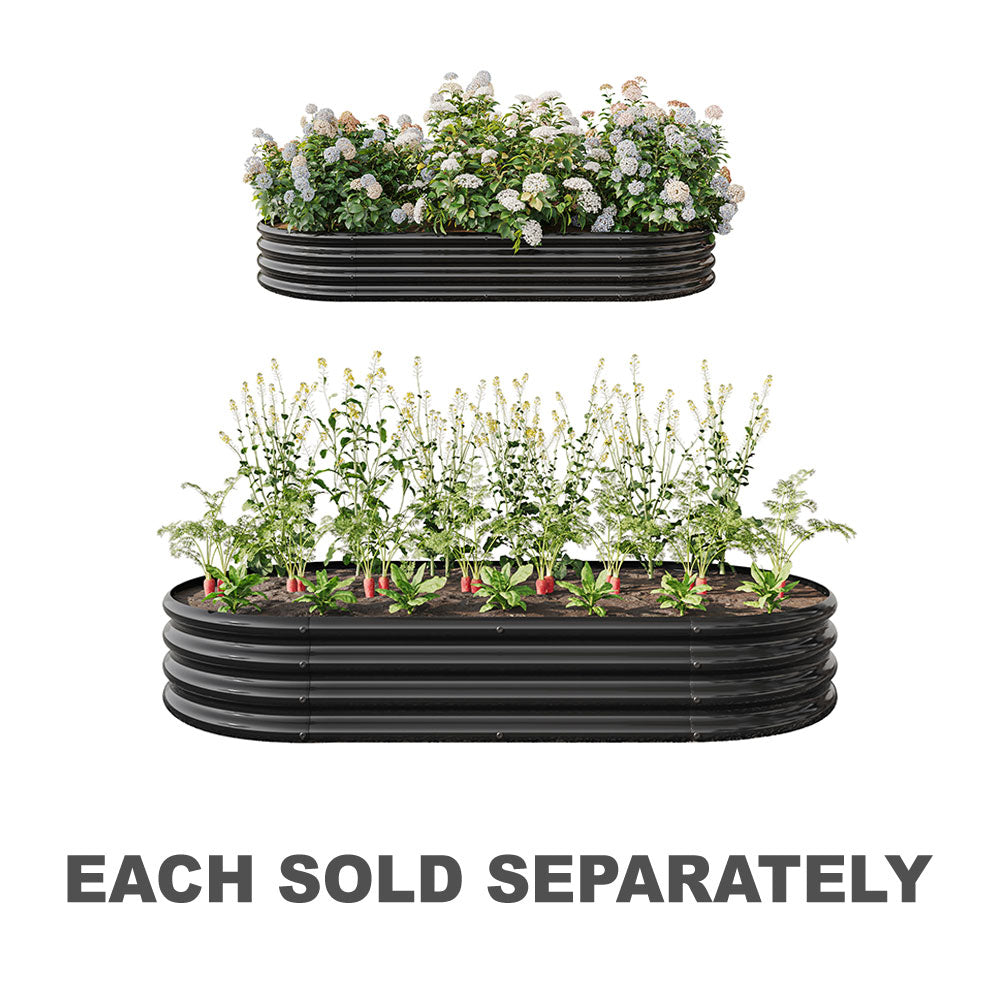 Metal Raised Planter & Vegetable Bed (Black)