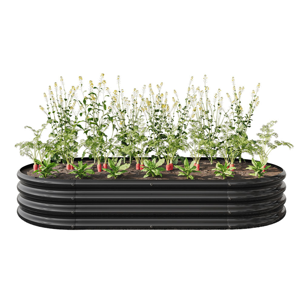 Metal Raised Planter & Vegetable Bed (Black)