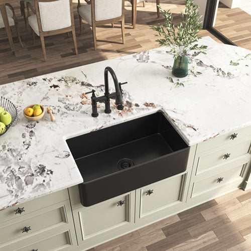 Farmhouse Sink Deep Single Undermount Apron Kitchen Sink