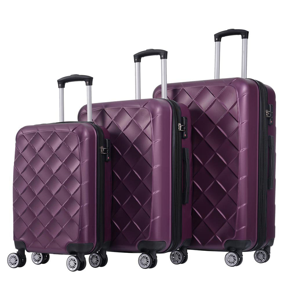 Suitcase with TSA Lock & Spinner Wheels (Set of 3)