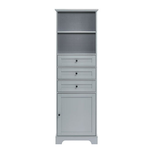 Tall Cabinet with Adjustable Shelves & 3 Drawers