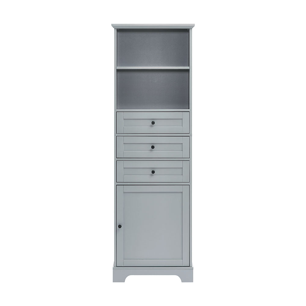 Tall Cabinet with Adjustable Shelves & 3 Drawers