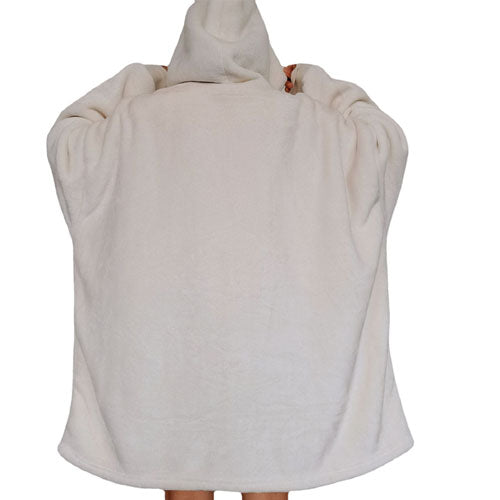 Oversized Pullover Warm Comfortable Fleece Hooded Blanket