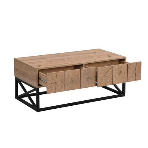 Coffee Table with Two Drawers 43.31''