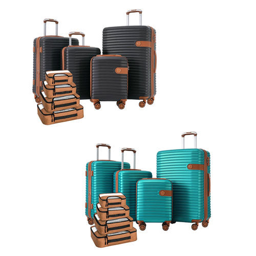 Suitcase w/ Packing Cubes & TSA Lock 4pcs