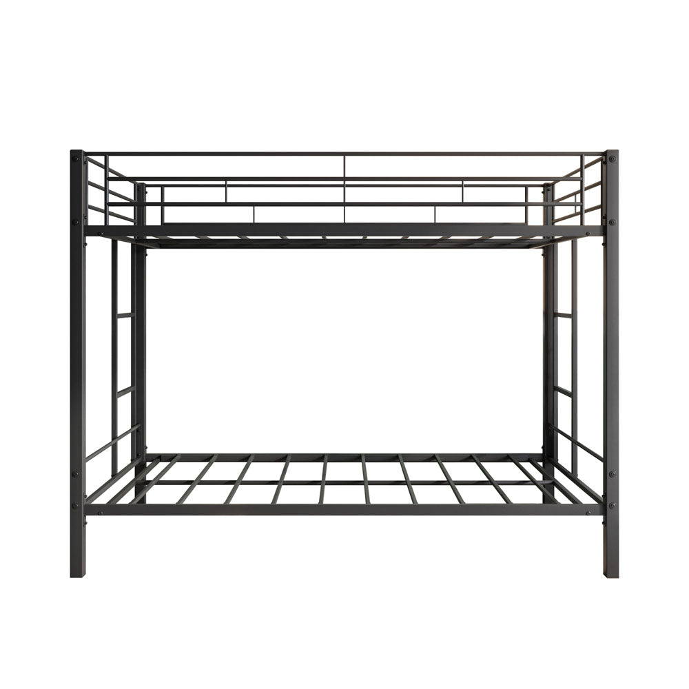 Heavy Duty Twin Sized Full Metal Bunk Bedframe with Ladder