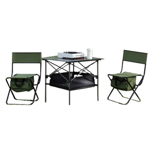 Outdoor Dining Chairs & Table (Set of 3)