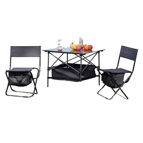 Outdoor Dining Chairs & Table (Set of 3)