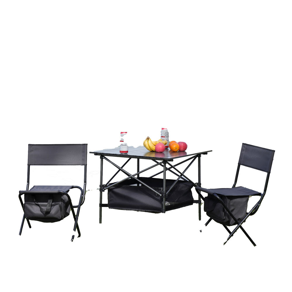 Outdoor Dining Chairs & Table (Set of 3)