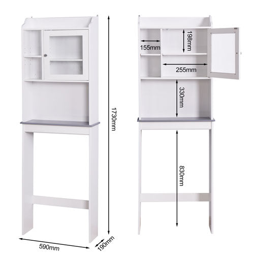 Over the Toilet Organizer (White)