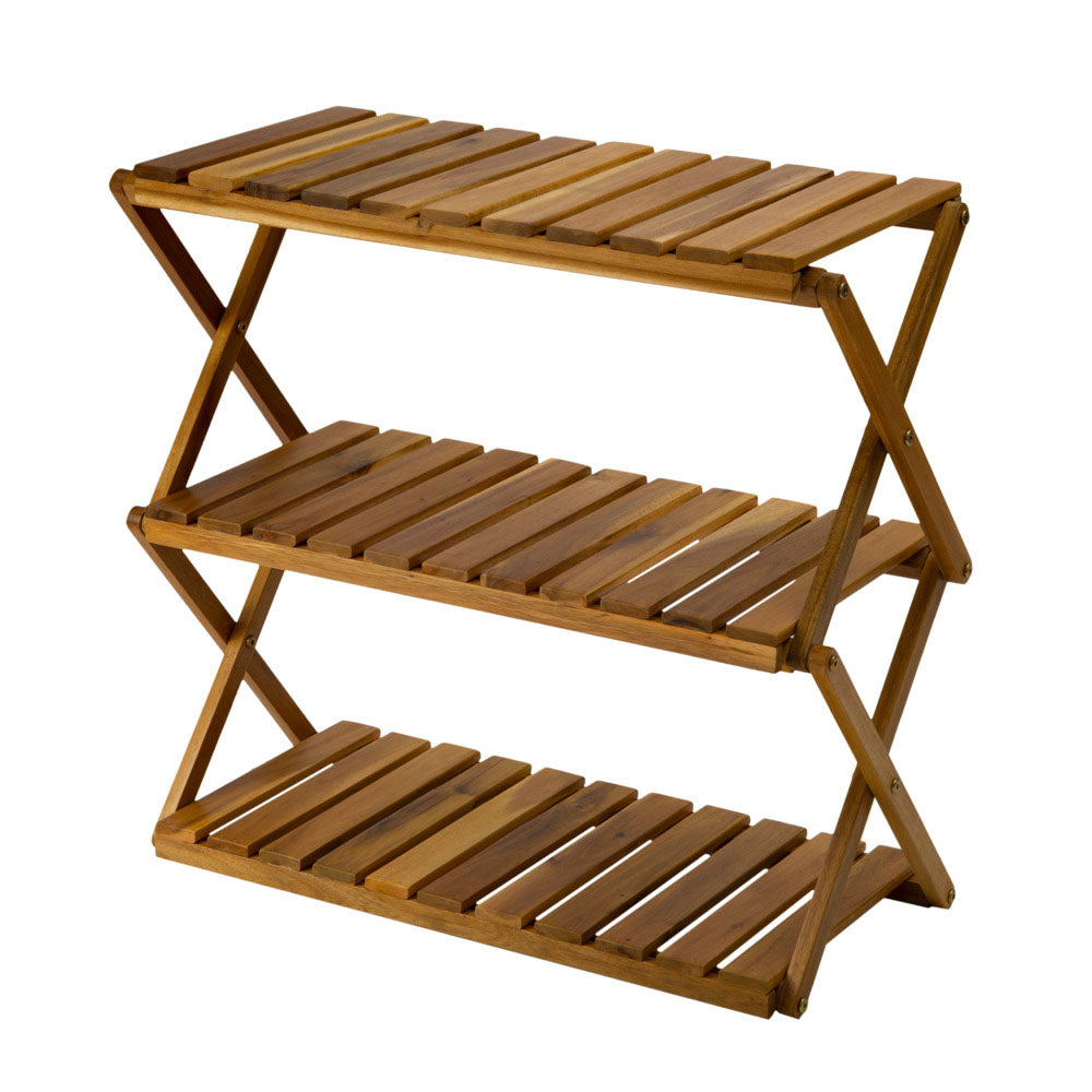 Acacia 3-Tier Foldable Wooden Stand