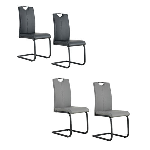 Modern Design Dining Kitchen Chair w/ Metal Legs 2pcs