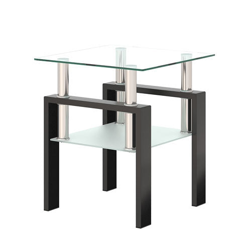 Glass Bedside Corner Coffee Table